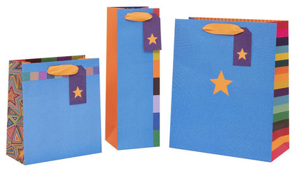 Colour Hub Blue Bottle Bag with Gift Tag