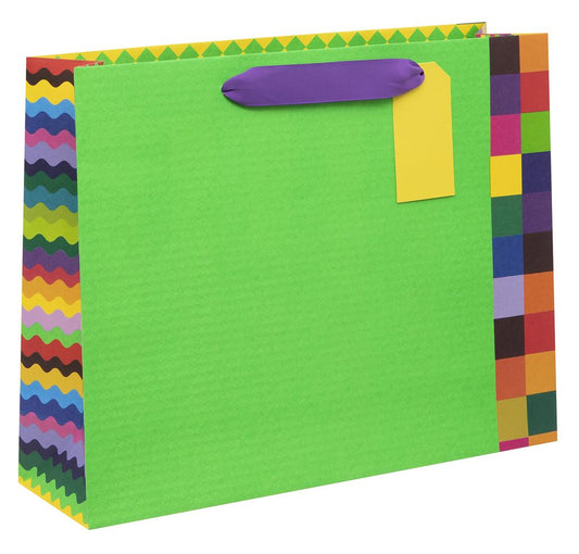 Colour Hub Green Carrier Gift Bag