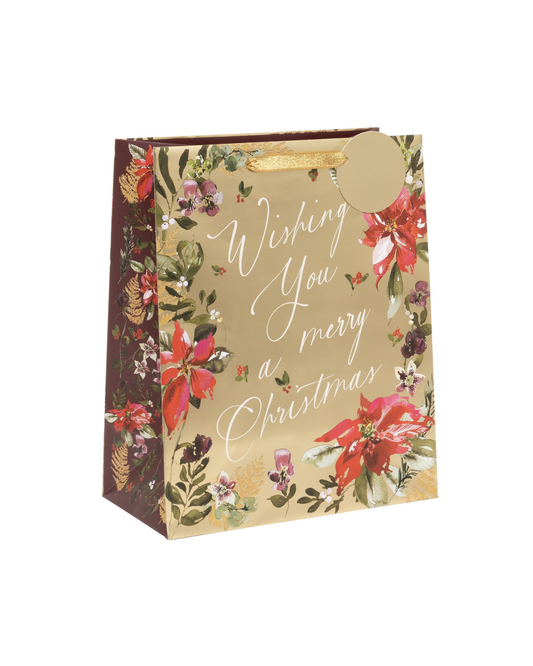 Bag Large Festive Floral Gold