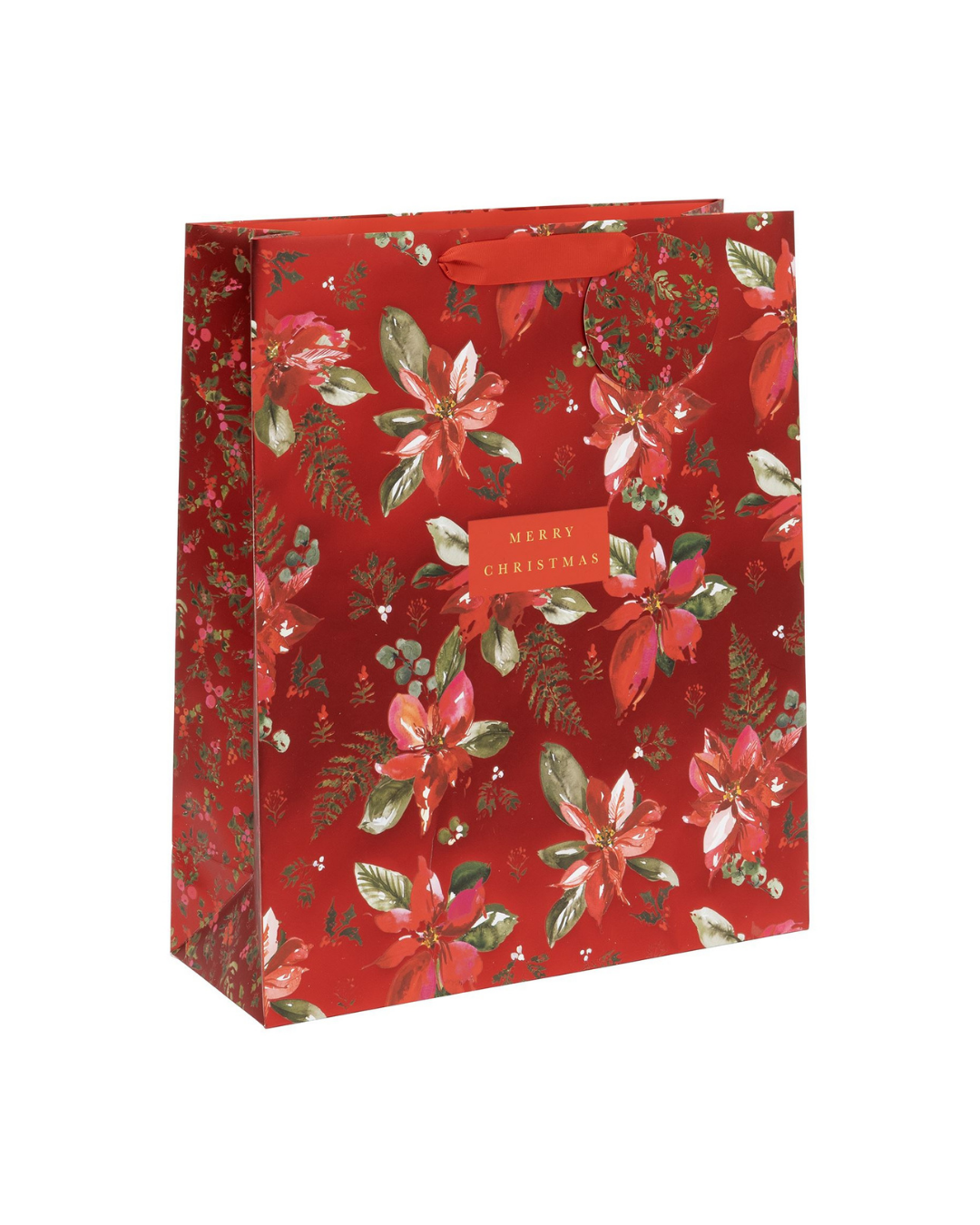 Bag Large Perfect Poinsettia Red