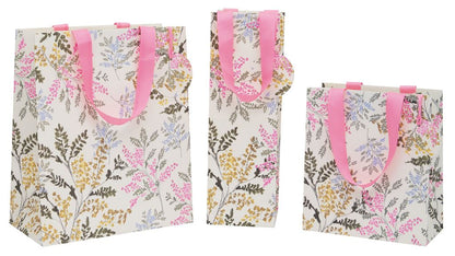 Large Gift Bag Oriental floral with Gift Tag