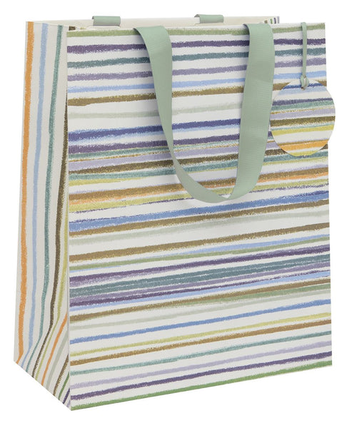 Horizontal Stripes Large Gift Bag