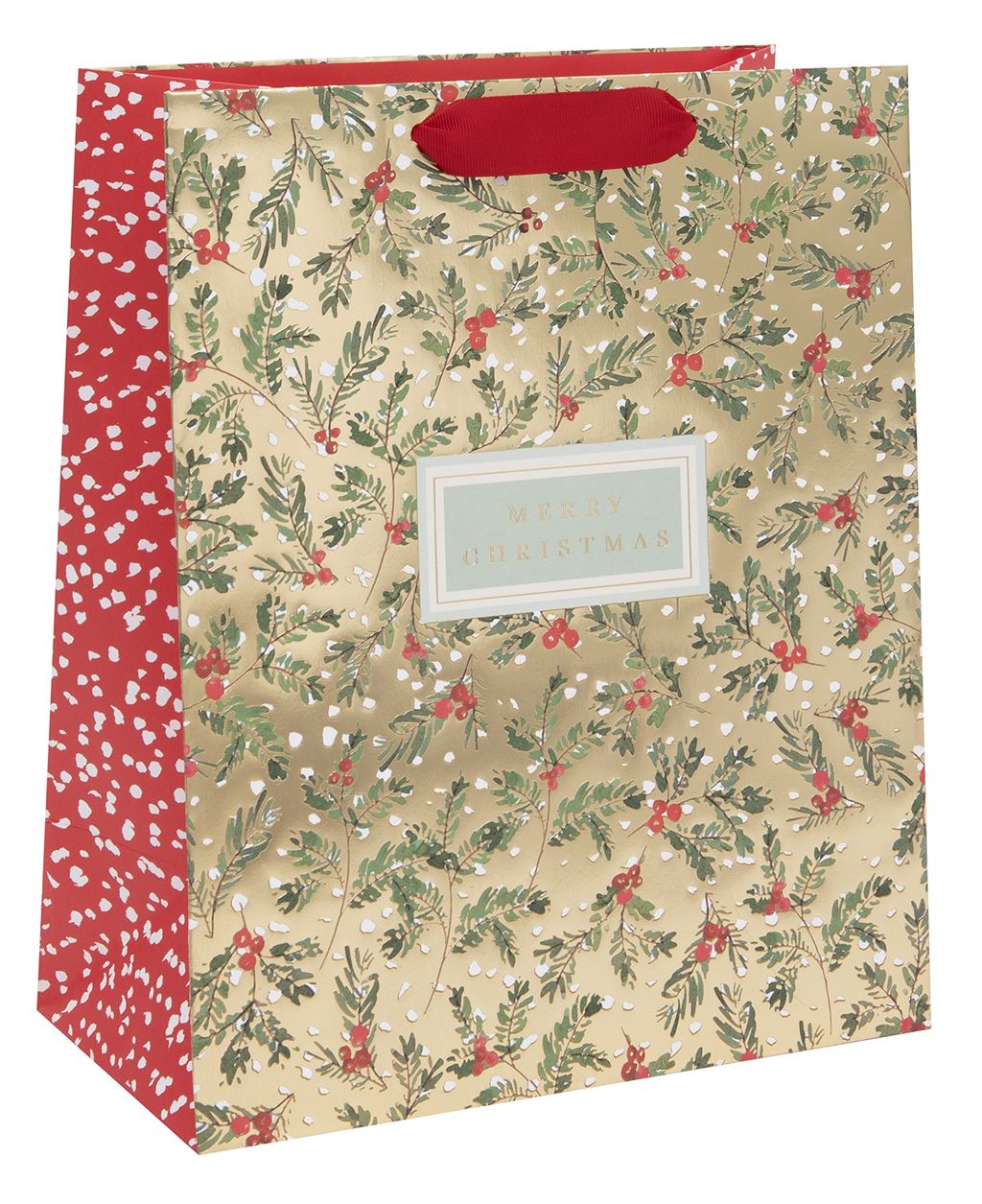 Large Gift Bag Golden Sprigs