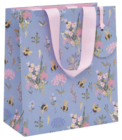 Medium Gift Bag Bee Meadow with Gift Tag