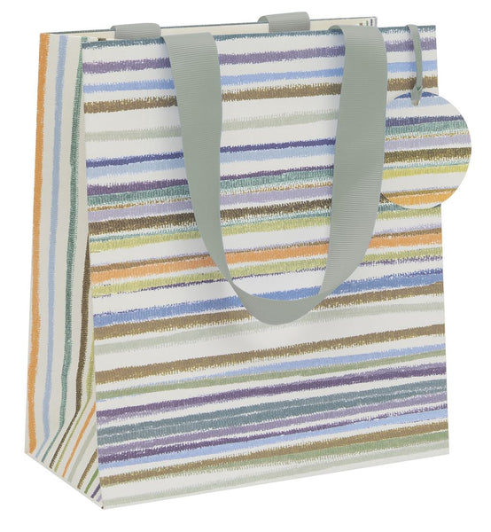 Horizontal Stripes Gift Bag Medium