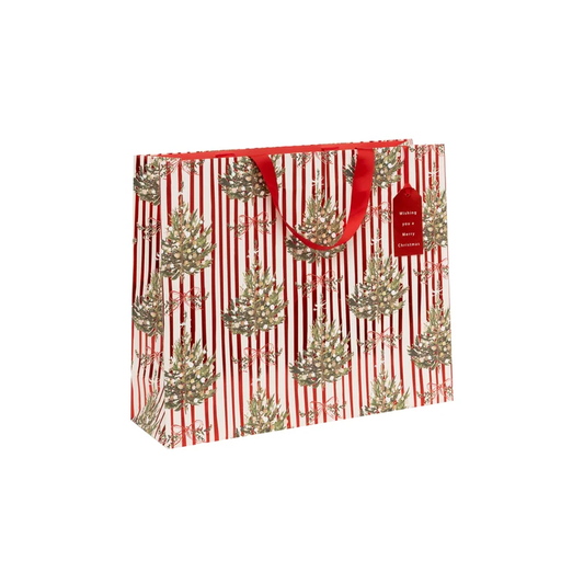 BAG SHOPPER LANDSCAPE STRIPED SPRUCE