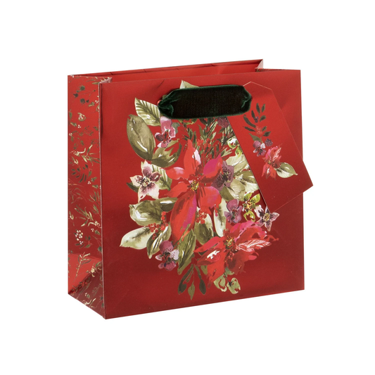 BAG SMALL PLUSH POINSETTIA