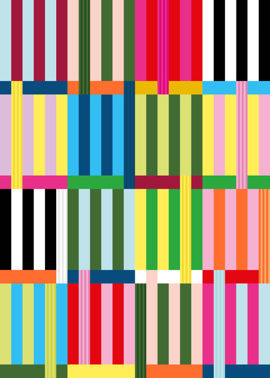 Colour Bloc Flat Wrap