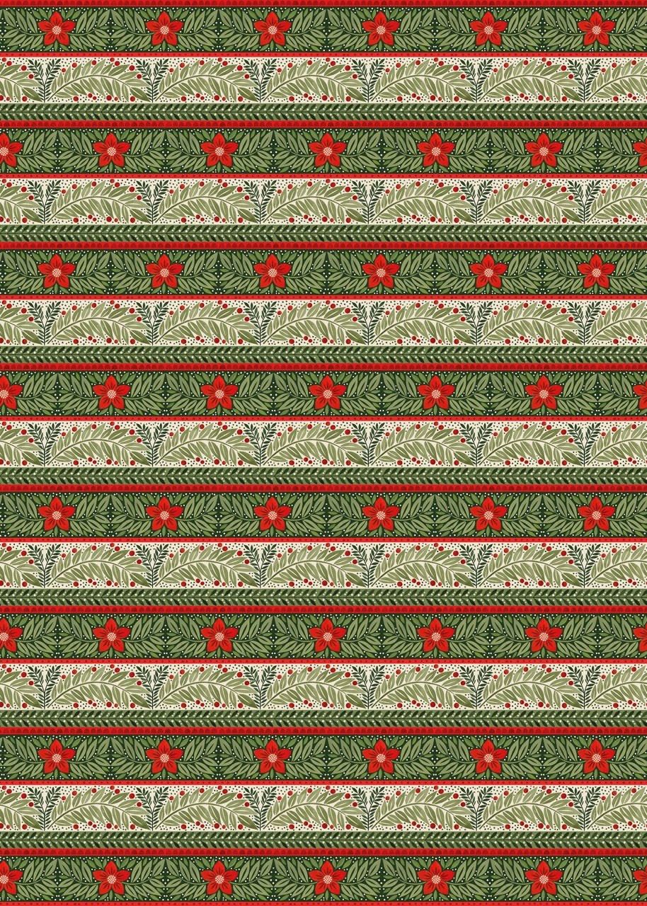 Greensleeves Xmas Flat Wrap