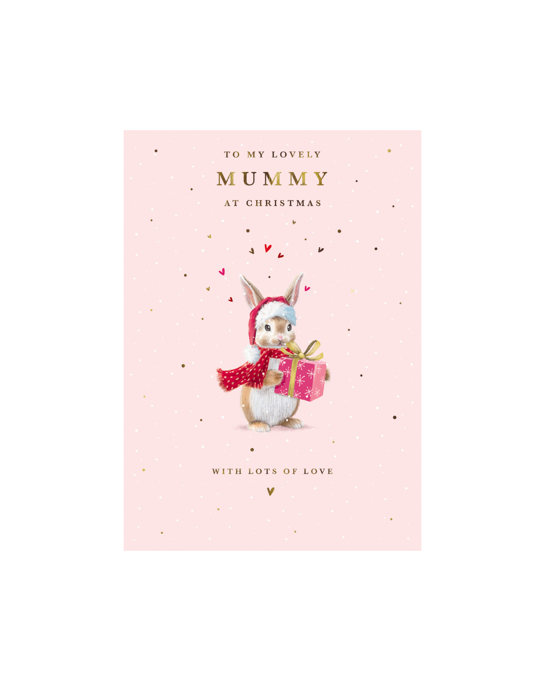 Card Bunny with Present Mummy