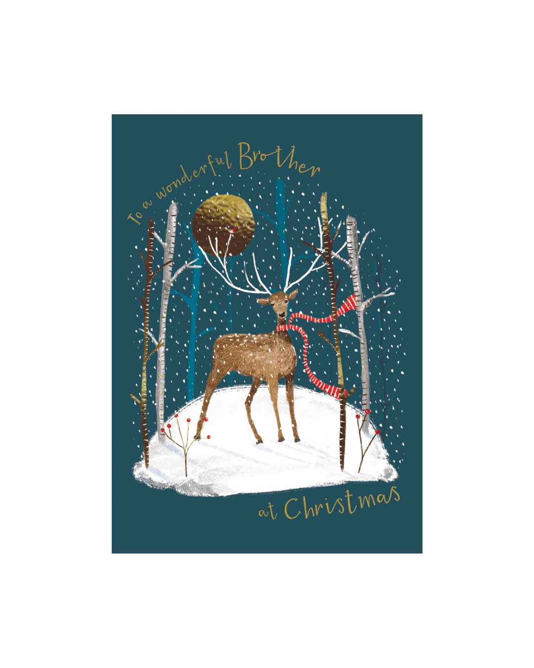 Card Stag in a Forest Brother