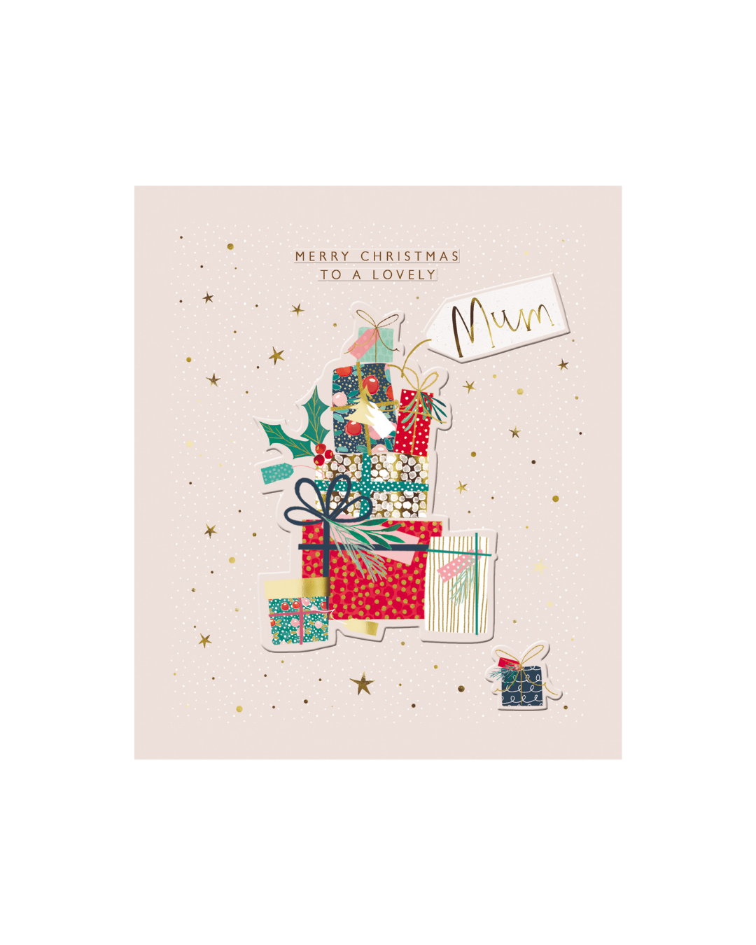 Card Stack of Gifts Mum