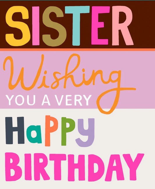 Card Birthday Sister