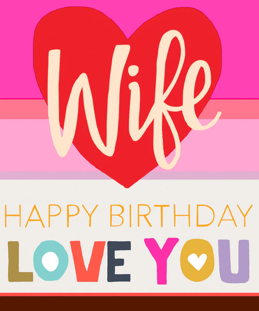 Card Birthday Wife