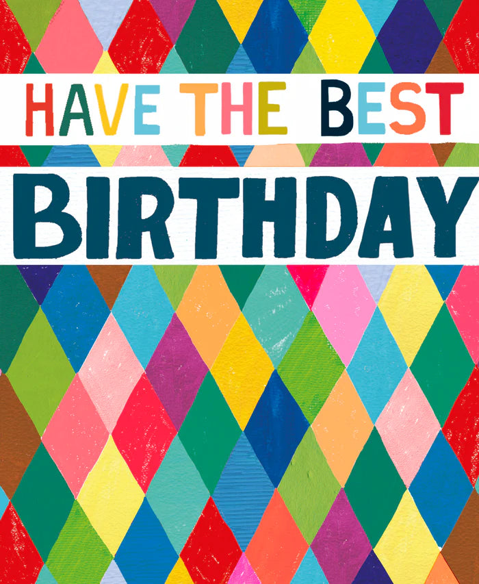 Card Birthday Harlequin