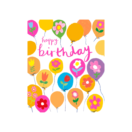 Floral Balloon Birthday