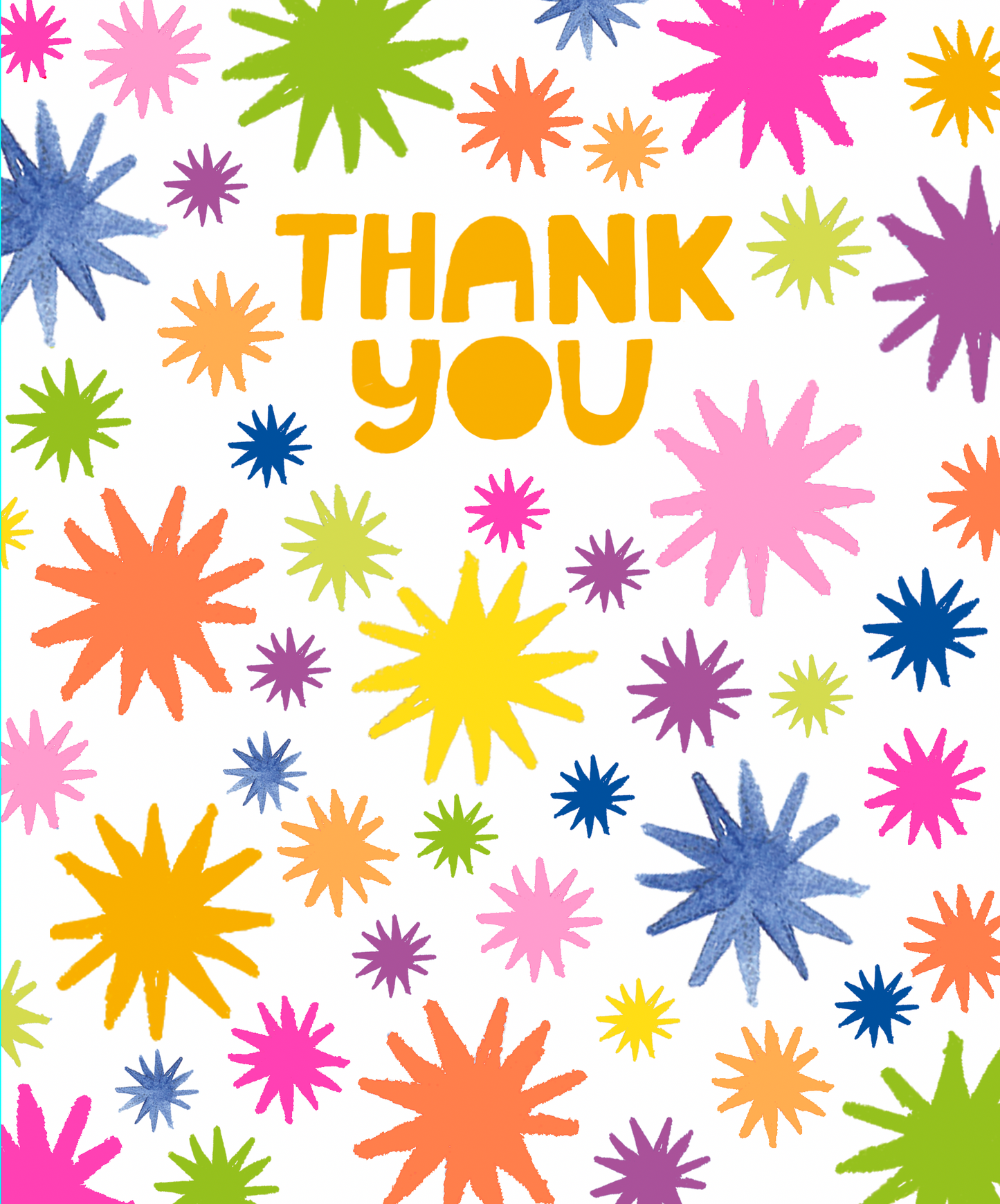 Thank You Starburst Greeting Card