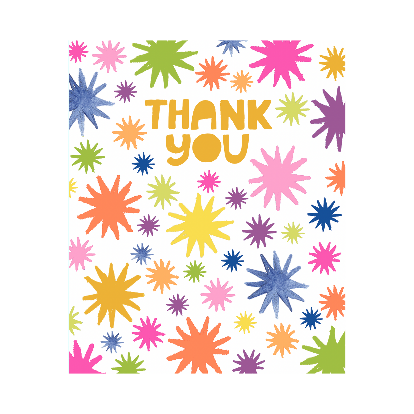 Thank You Starburst Greeting Card