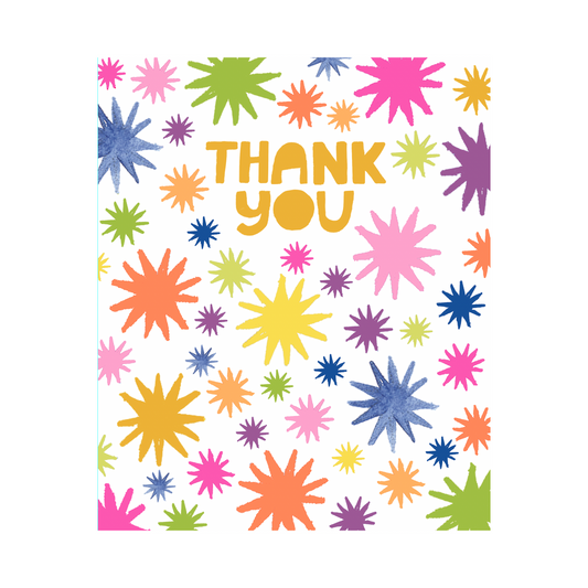 Thank You Starburst Greeting Card