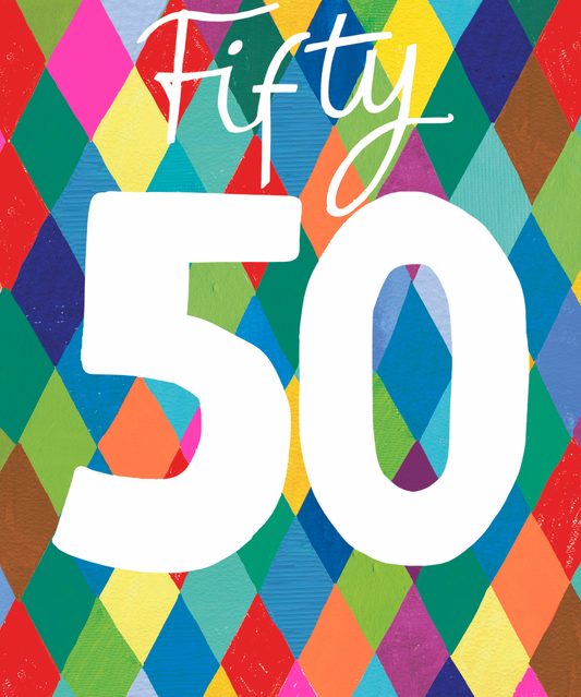 Hunky Dory Age 50 Birthday Greeting Card