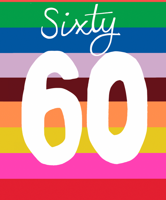 Hunky Dory Age 60 Birthday Greeting Card