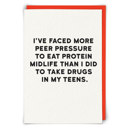 Single Greeting Card Protein