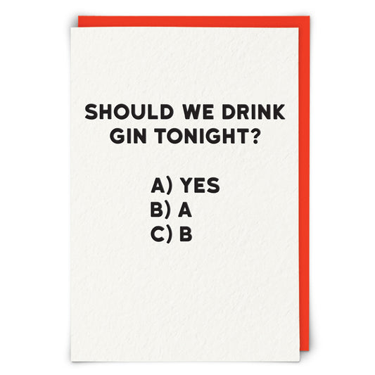 Single Greeting Card Drink?