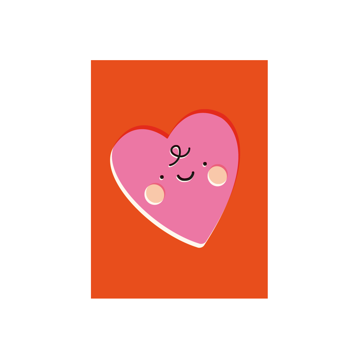 Happy Heart Greeting Card