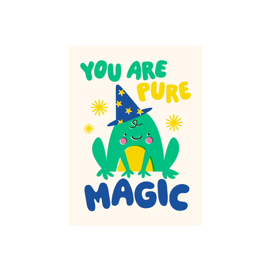 Pure Magic Frog Birthday Card