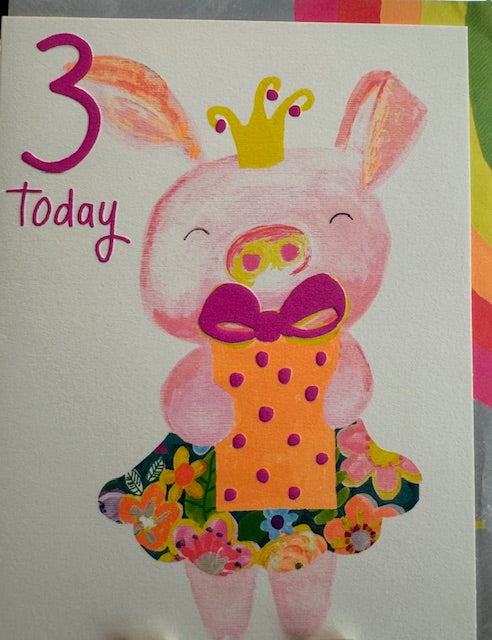 Card Birthday Age 3