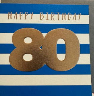 Card Birthday Age 80