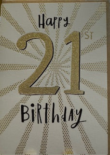 Card Birthday Age 21