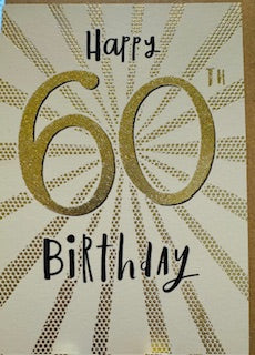 Card Birthday Age 60