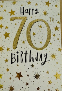 Card Bithday Age 70