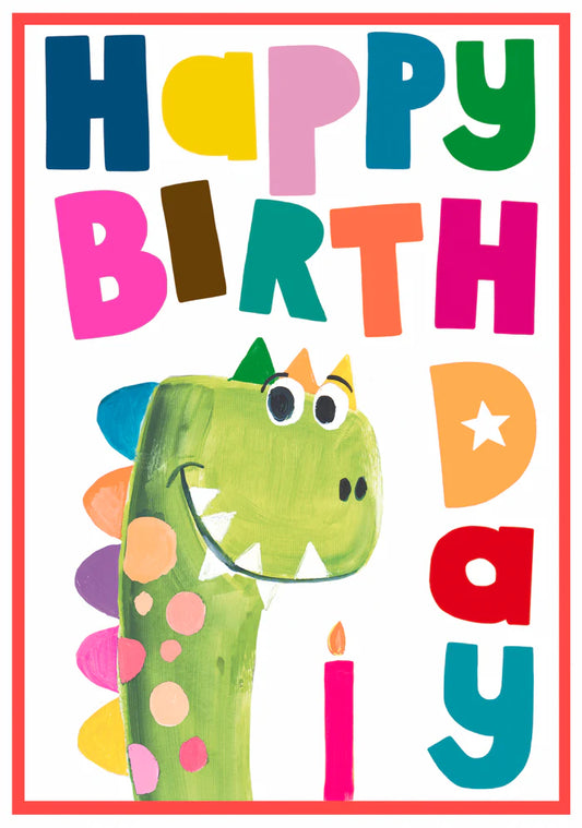 Card Birthday Dino