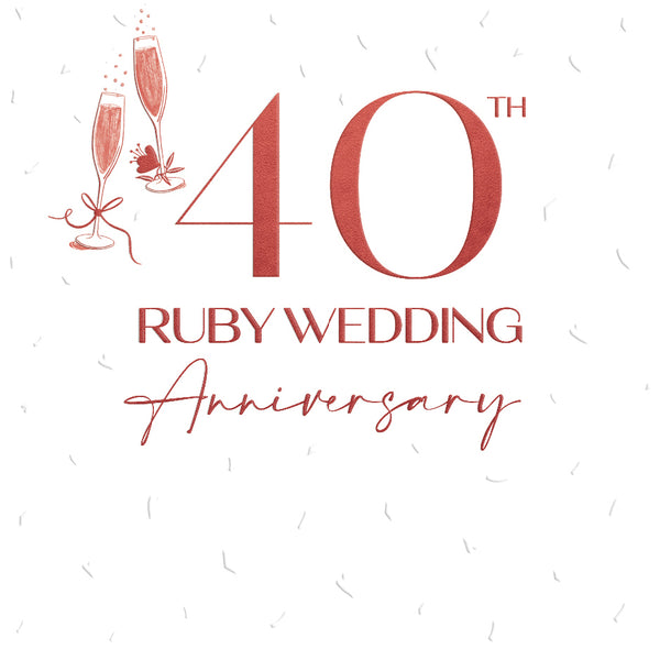 Ruby Wedding 40th Cheers