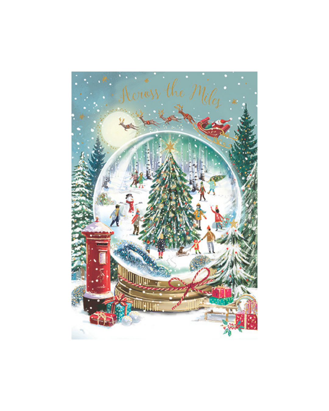 Card Christmas Globe Across the Miles
