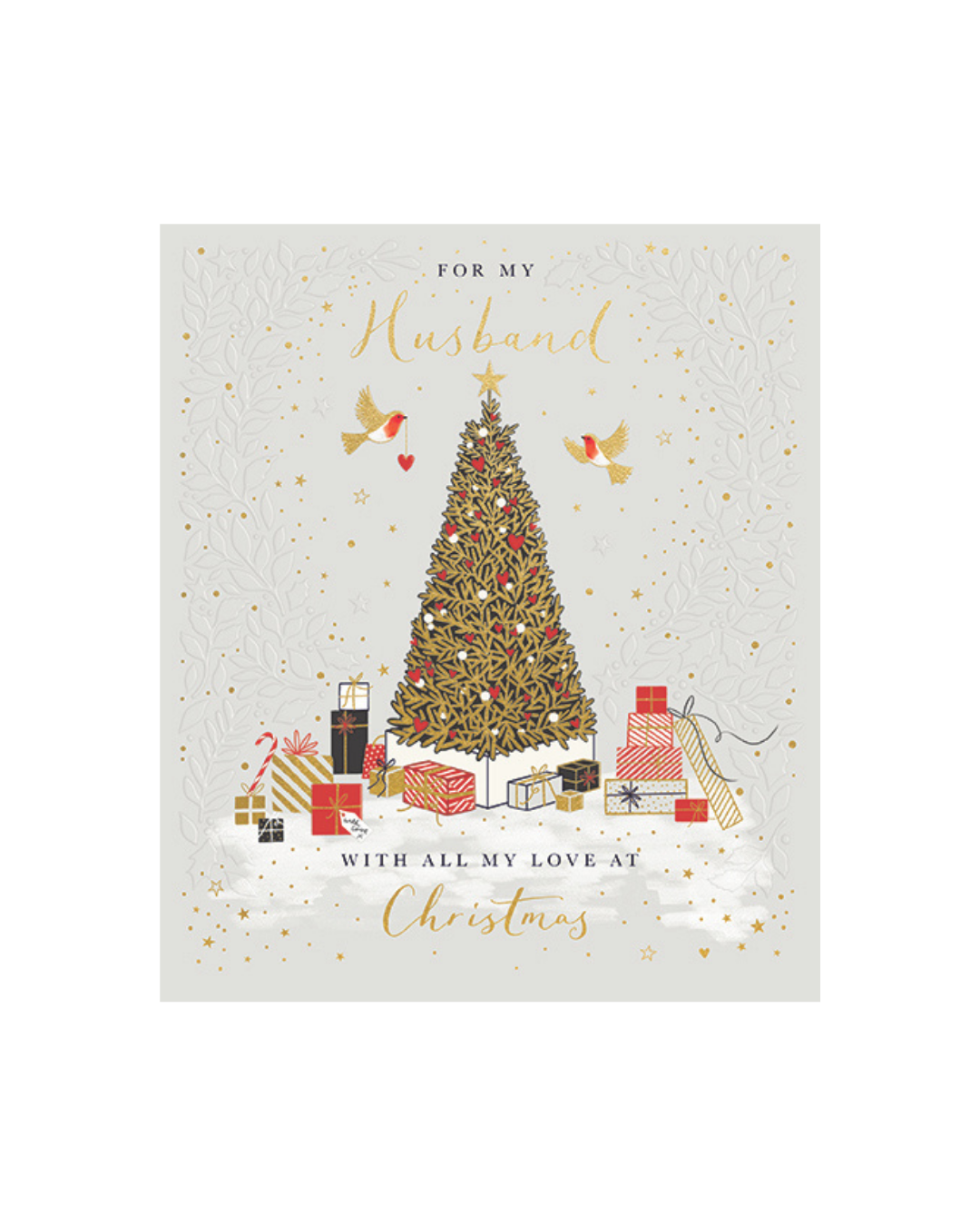 Card Gold Jewel Tree Husband