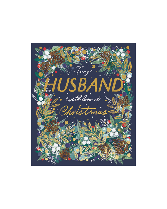Card Festive Foliage Husband