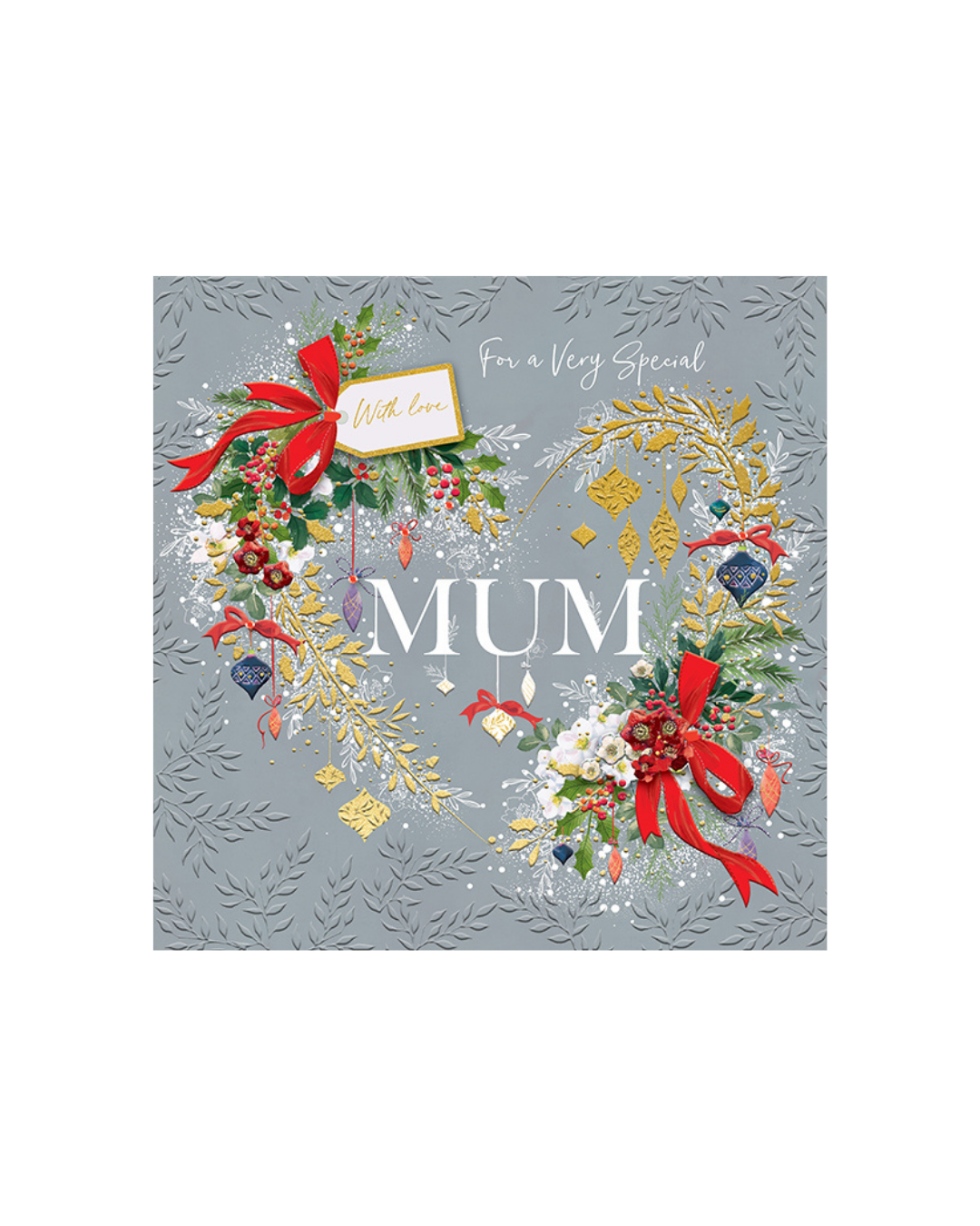 Card Decorative Heart Mum