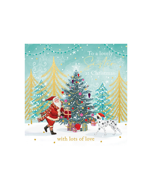 Card Ready For Christmas Sister
