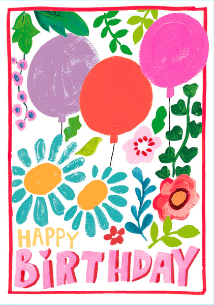 Card Birthday Balloon