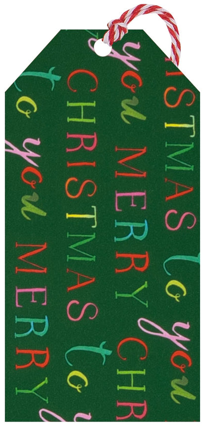 Multipack Tag (6) Exquisite Christmas Green
