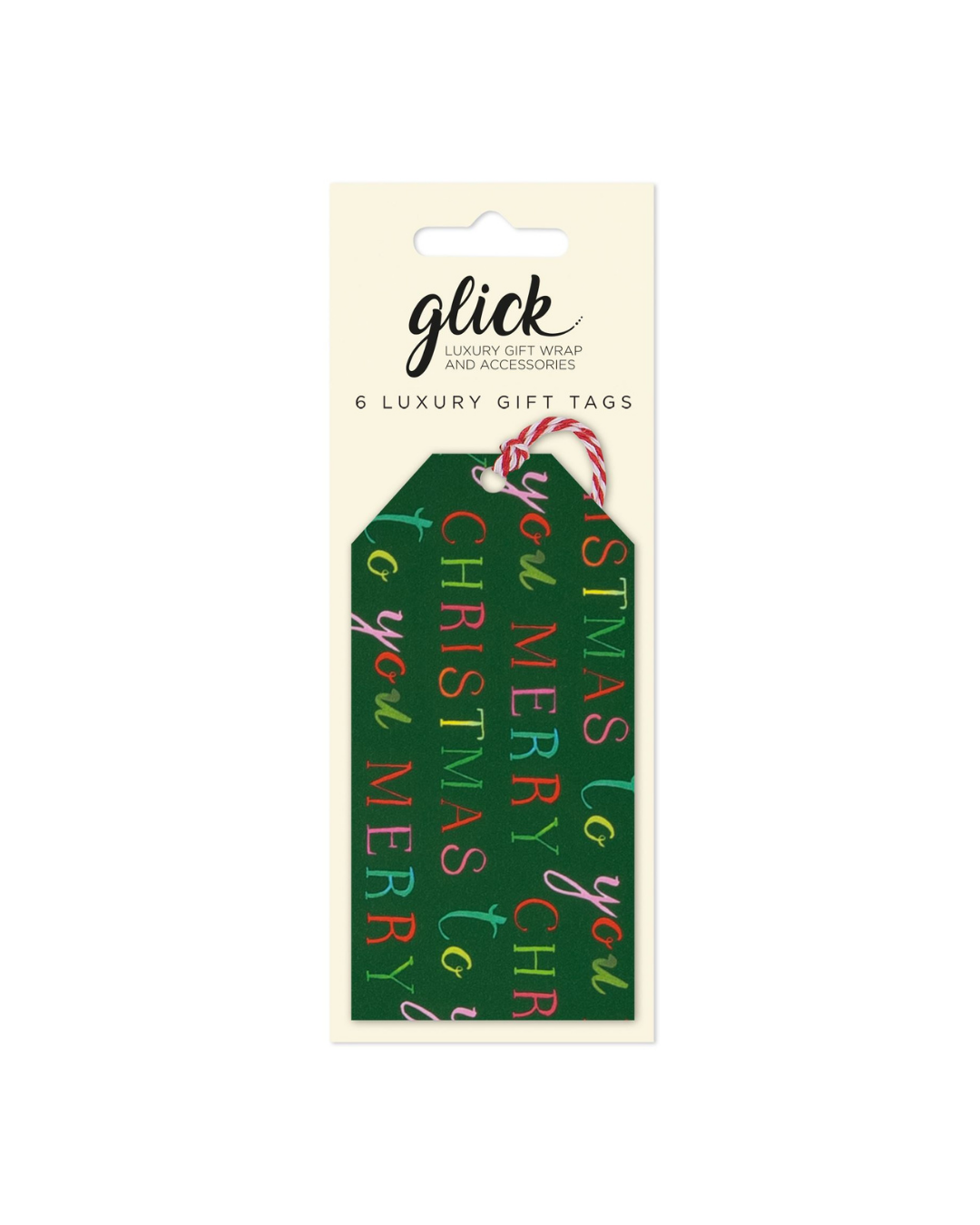 Multipack Tag (6) Exquisite Christmas Green