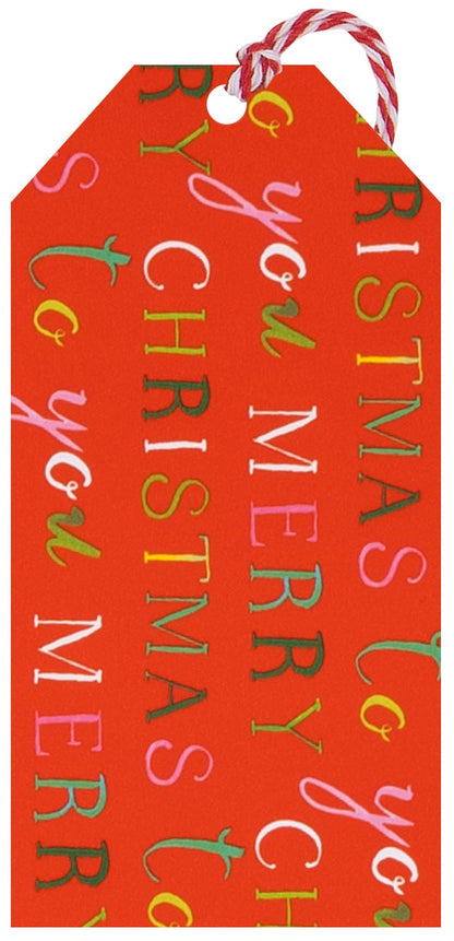 Multipack Tag (6) Exquisite Christmas Red