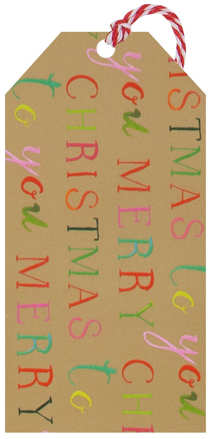 Multipack Tag (6) Exquisite Christmas Gold