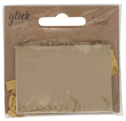 Multi Pack of 4 Gold Gift Tags