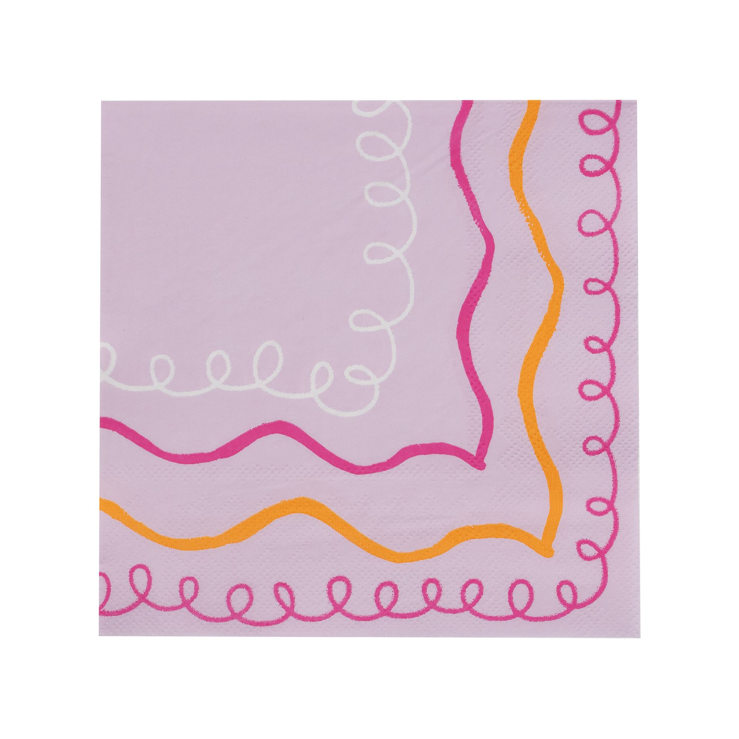 Neon Doodle Paper Napkin