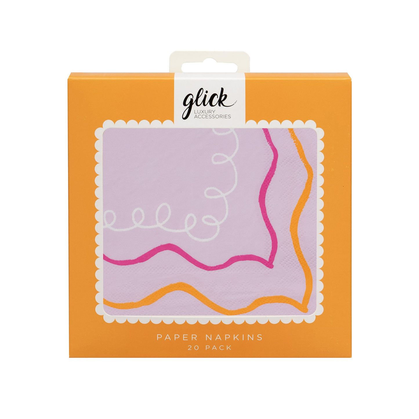 Neon Doodle Paper Napkin