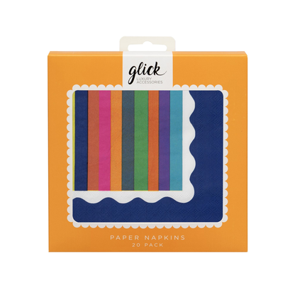 Vibe Stripe Paper Napkins